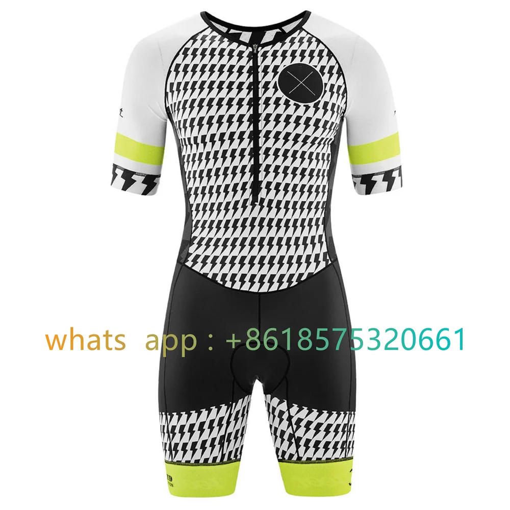 Zootekoi Triathlon Summer Cycling MTB Short-sleeved Race Speed Trisuit Ropa Ciclismo Pro Team Bicycle Running Bodysuit Skinsuit