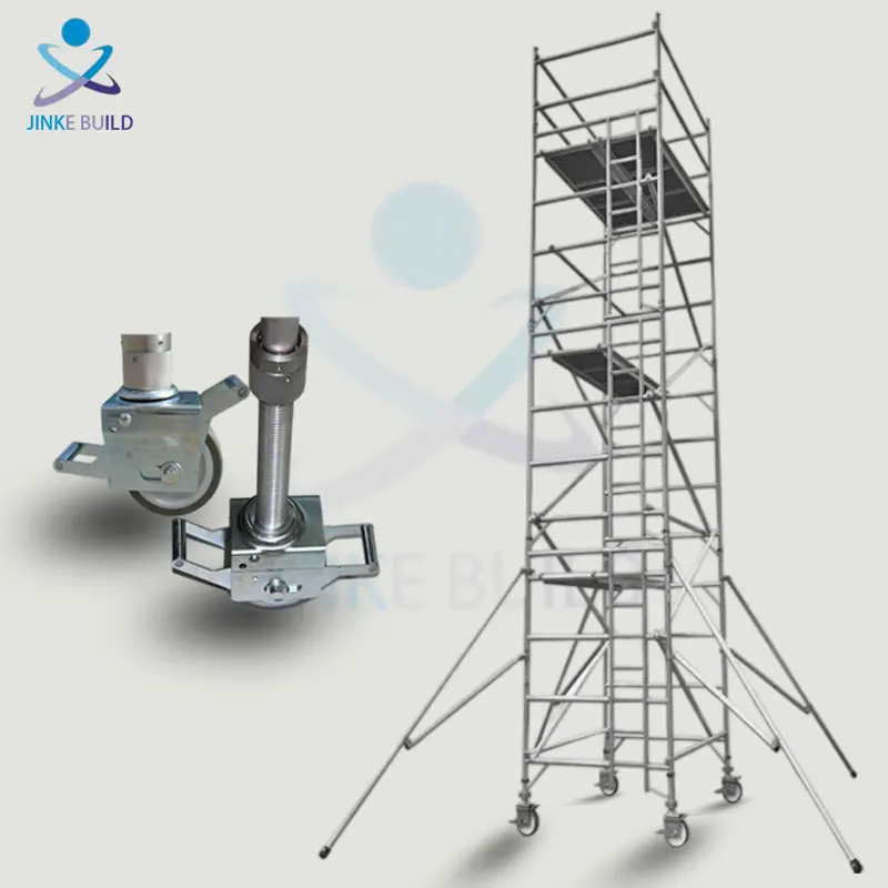 Mobile Telescopic Aluminum Scaffold Tower | Folding Aluminium Scaffold Platform | Aluminium Scaffold Tower System