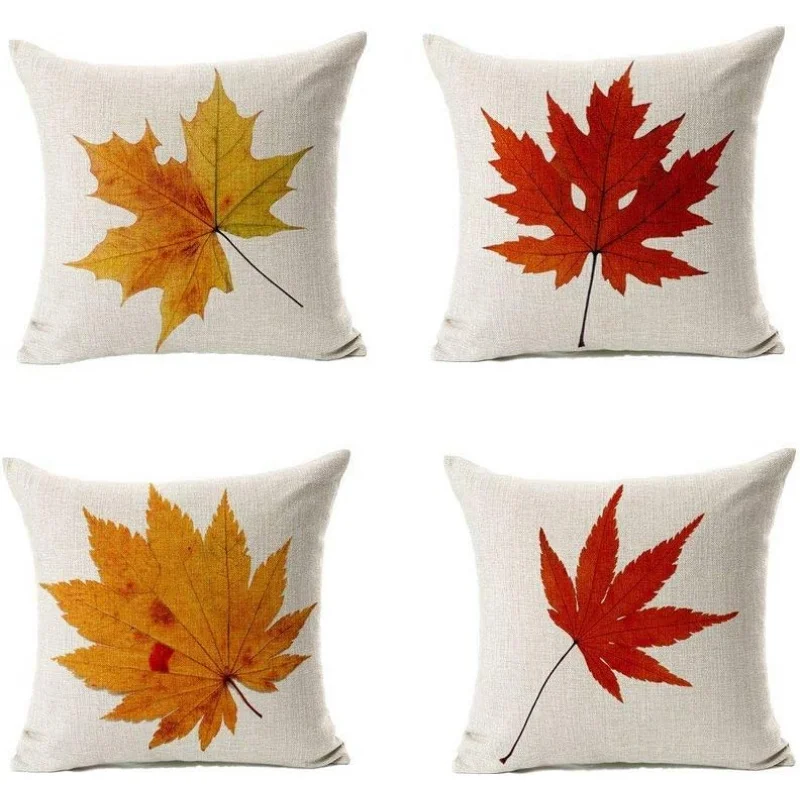 

4 Decorations for Thanksgiving Autumn Kitchen Home Decor, Used for Living Room Sofa