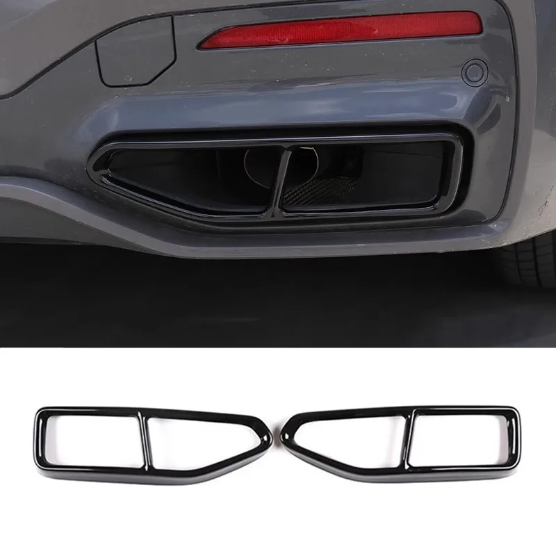 

Car Stickers Turning Parts Decorations Exhaust System Muffler Tips Cover for BMW 7 Series G11 G12 2019-2023 Exterior Accessories