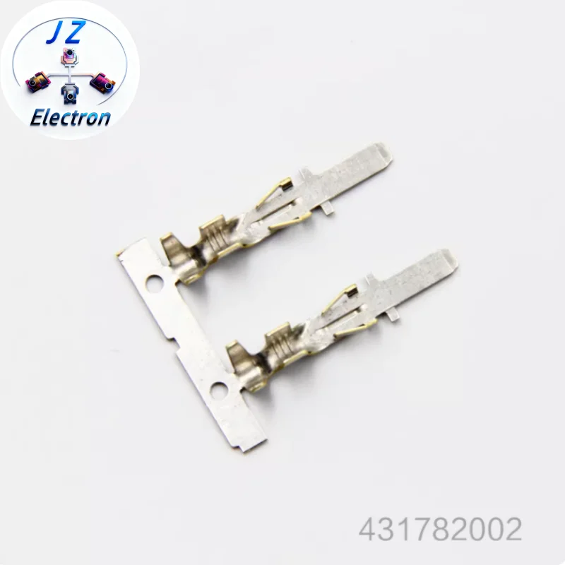 50PCS Original genuine Connector 43178-2002 Sabre Crimp Terminal Male 14-16 AWG or Double 18+20 AWG 3.60mm Max