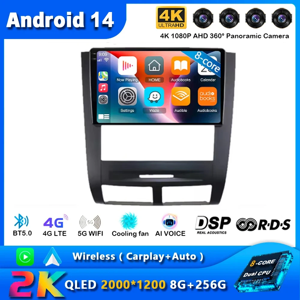 Android 14 For SSANGYONG Rexton 2002 -2006 Multimedia Car Player Lettore Autoradio Screen Vehicle Navigation GPS No 2din