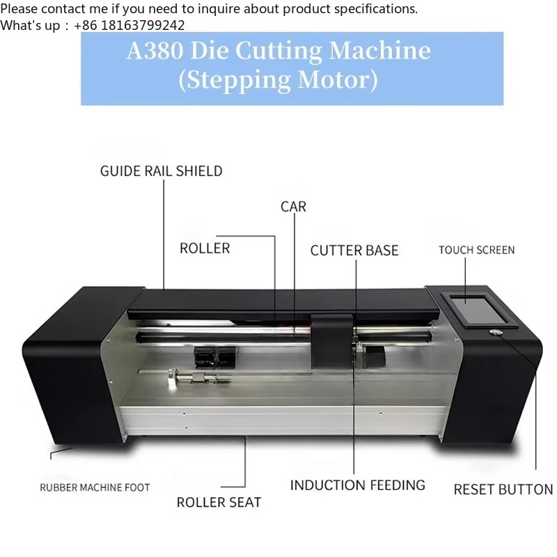 Cam era Automatic Film Cutting Machine A380 Edge Router Die Cutter Engraving Lettering Coding Tool Feeder For A3 Paper 1000MM/S
