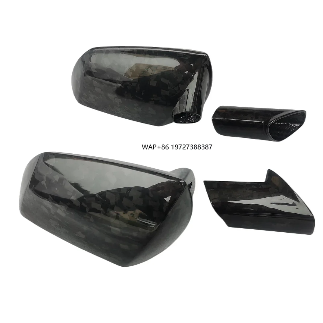 Aventador LP700 LP720 2012+Dry Carbon Fiber Forged Pattern Rearview Mirror for Exterior Rearview Mirror Cover