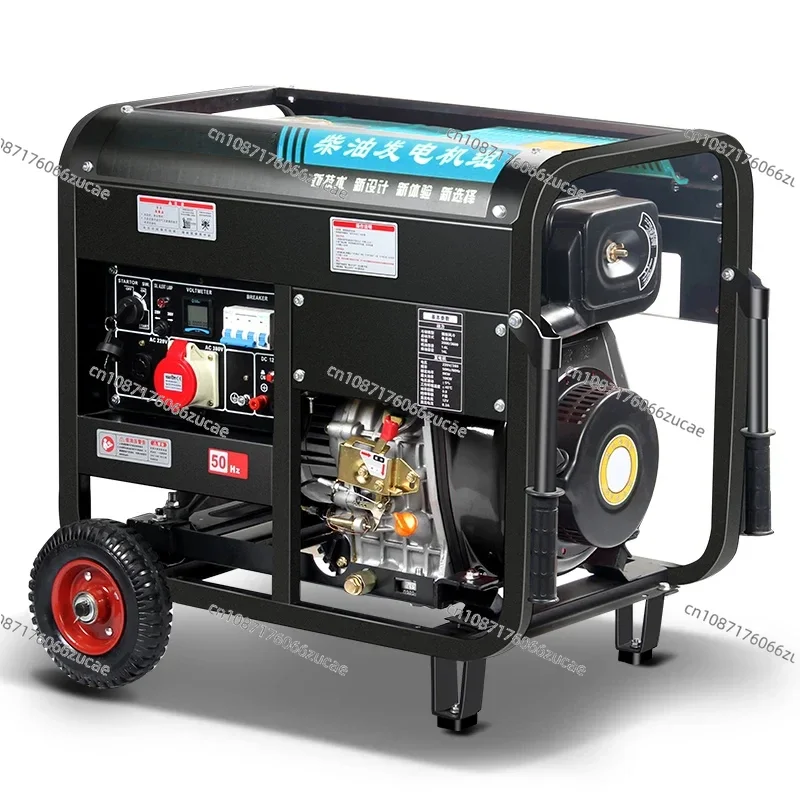 

Diesel Generator Set 220V Household 380V Small Gasoline 5kW/6/8/10kW Single Cylinder Three-phase Silent