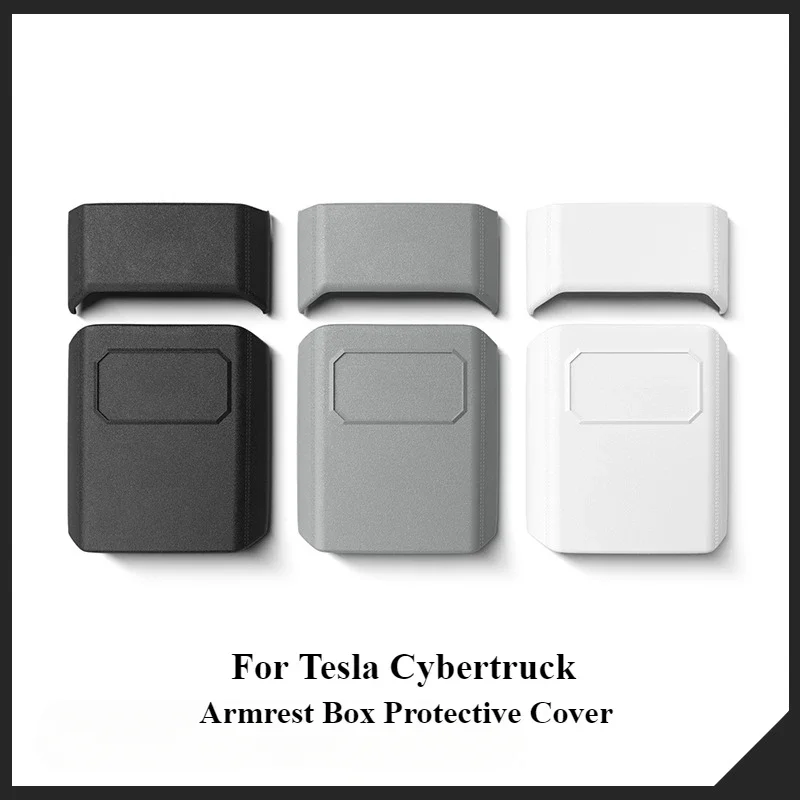 Car Armrest Box Protective Cover TPE For Tesla Cybertruck 2024-2025 Full Fit Non-slip Cell Phone Mat Auto Interior Accessories