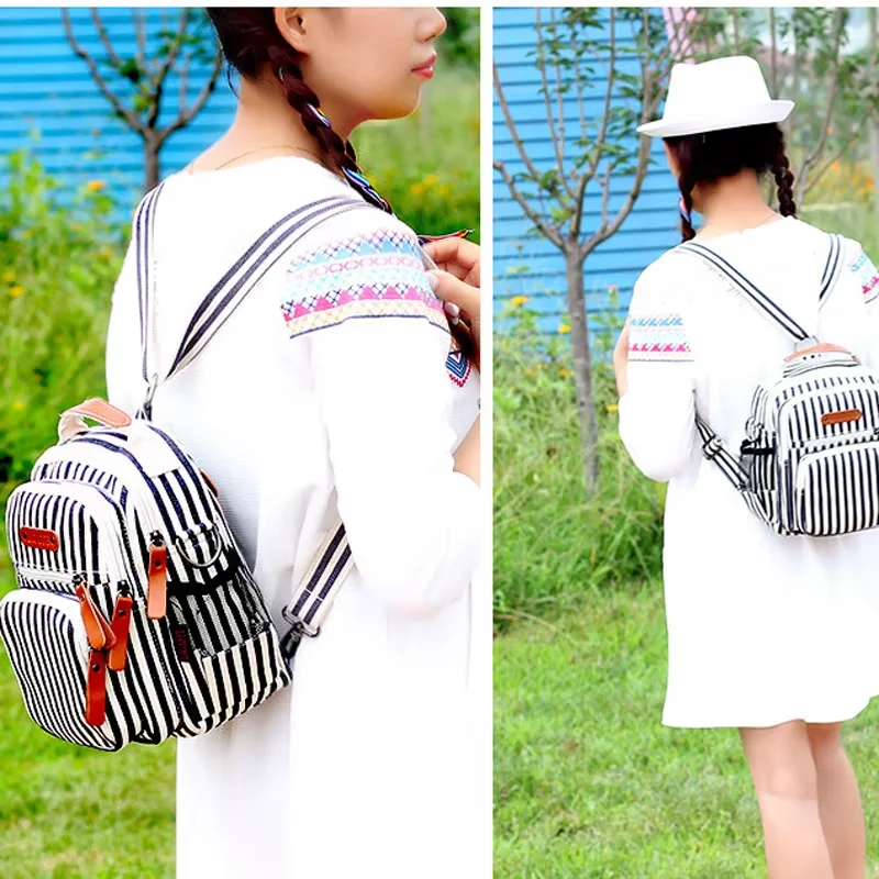 حقيبة الأم متعددة الوظائف ذات سعة كبيرة لتخزين زجاجات حفاضات الأطفال، حقيبة كتف كروس محمولة للنساء #6