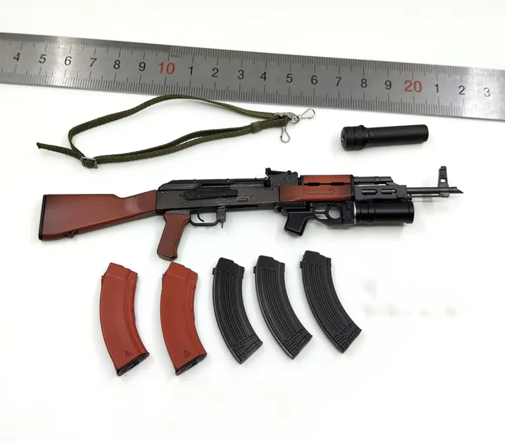 1/6 DAMTOYS DAM 78083 Dei Mini Giocattoli Russi Armi AKM Non Reale Materiale PVC Per 12 "Figura della Bambola Raccogliere FAI DA TE