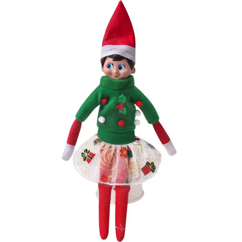 Kawaii Items Fashion Doll Tops Pants Christmas For Elf Doll  Mermaid Dresses Kids Toys For Elf  Figures Red Book Dolls DIY Game