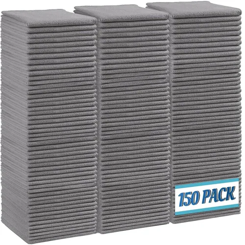 Paños de limpieza de microfibra gruesos reutilizables, sin pelusa, paños de limpieza de microfibra, toallas de limpieza absorbentes para ventana de coche