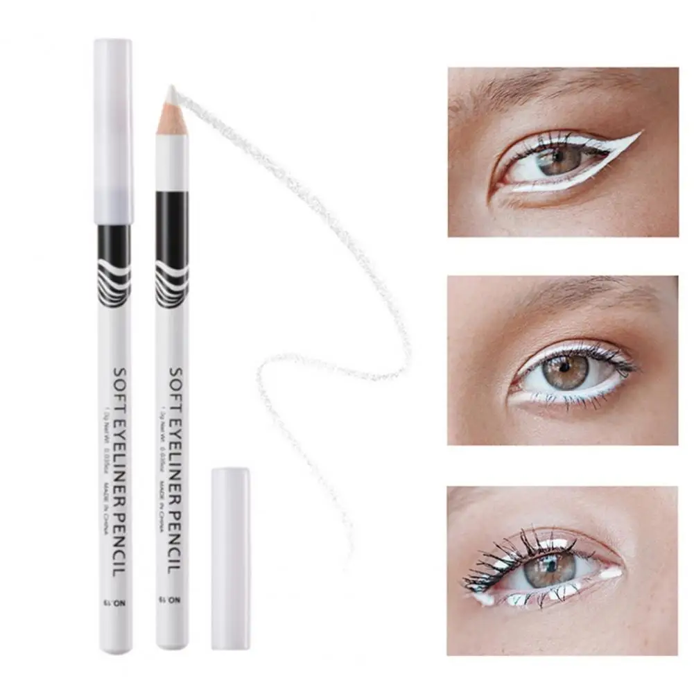 Elegante Eye Styling Pen para a vida diária, Branco Maquiagem Eyeliner Acessórios, Útil White Eye Liner Suprimentos