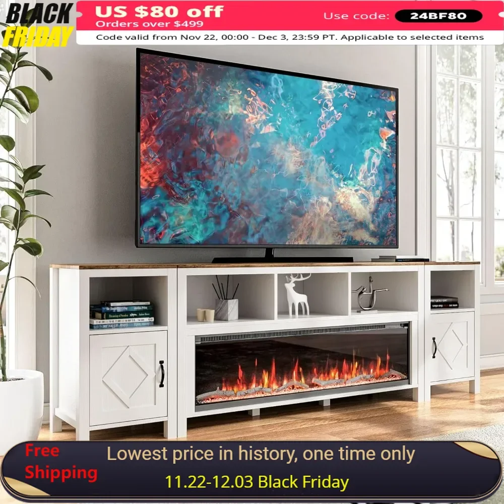 Fireplace TV Stand,60