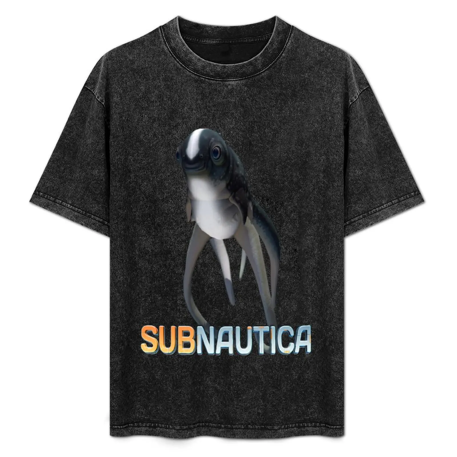 Subnautica - Cuddlefish With Logo T-Shirt Quick Dry Travel T-Shirt