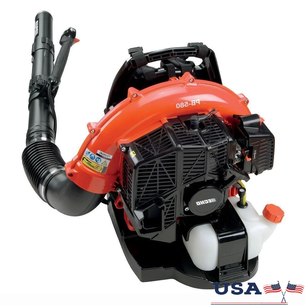 Backpack Blower Gas Powered 58.2cc 510 CFM 215 MPH Portable 70 dB(a Home Use