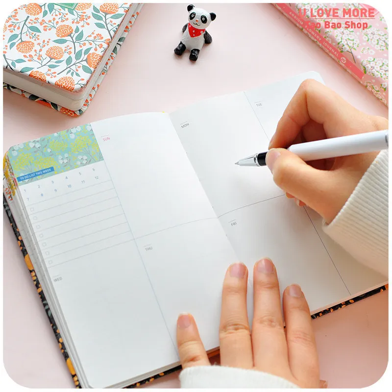 2024 Planner Agenda A5/A6 Notebook Paper Weekly Monthly Yearly Plan Schedules Journal Notepads Stationery Supplies