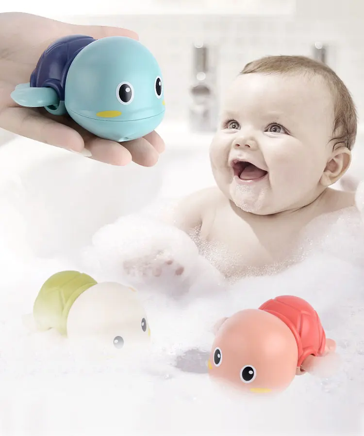 Baby Cute Frogs Duck Bath Toys Kids Swimming Animal Duck Frogs Dolphin Beach Toys Newborn Water Spray Clockwork Shower Toys