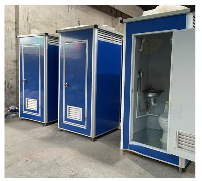 Ready made security cabin mobile Bathroom outdoor mobile portable toilet trailer mobile portable toilet shower cabin for sale