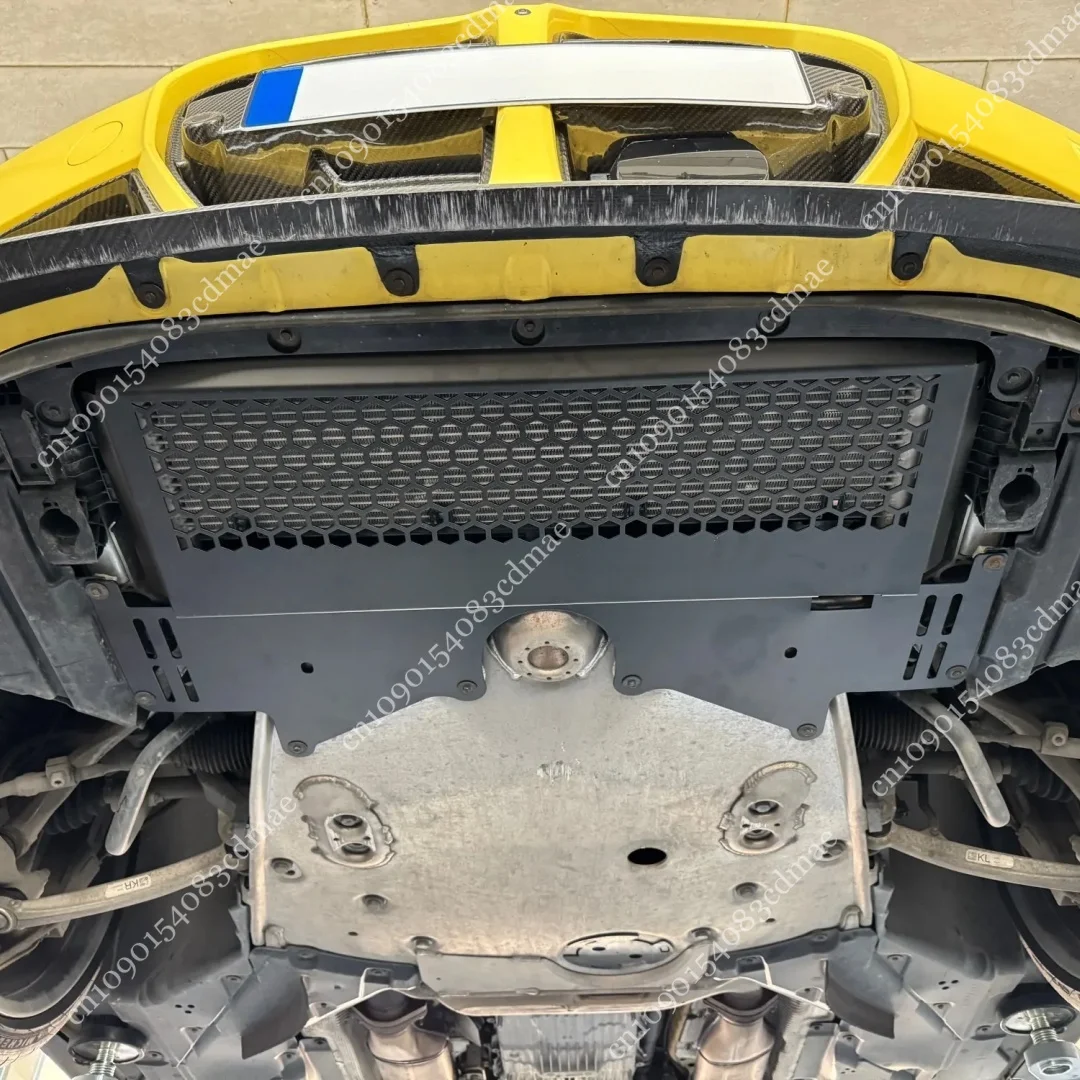 Image of Vorderer Motorblock für BMW G80 M3 G82 G83 M4 G87 M2 2020-2025 Aluminiumlegierung Ölkühler-Schutzplatte Untere Bodenabdeckung