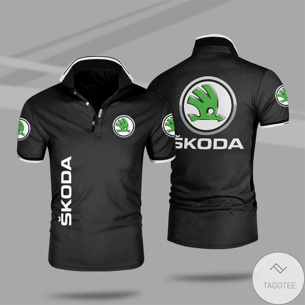 

Skoda Unisex Clothing Harajuku T Shirt For Men Anime Polo Shirts And Blouses Casual Golf Wear Quick Drying Short Sleeve Top