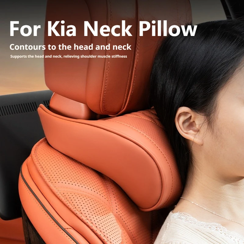 Latex Memory Foam, Car Neck Pillow,Kia Sportage Seltos Sorento Telluride Carnival EV6 EV9 Niro, Car Modification Accessories