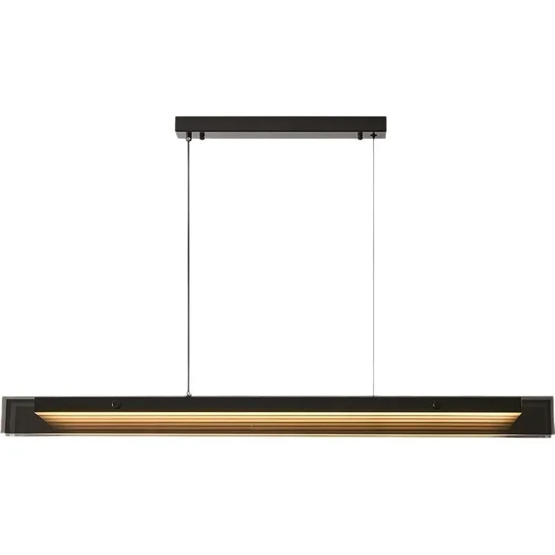 

One-word long Italian minimalist island bar decorative lamp, light luxury simple modern glass design