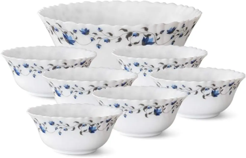 

Helena Opalware Pudding Set, 7-Pieces, White