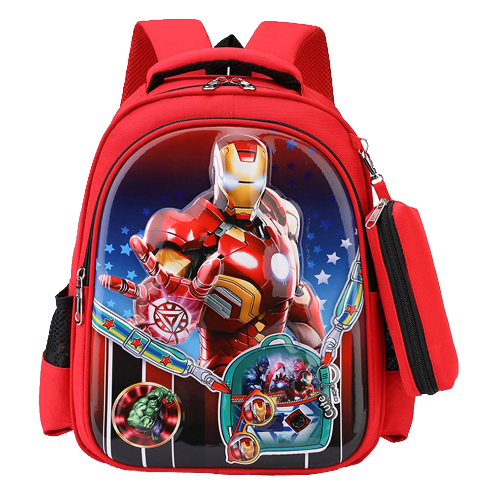 

Marvel Iron Man 3D Hard Shell Student Backpacks Anime Cartoon Fashion Comfortable Breathable Large Capacity Children's Backpack