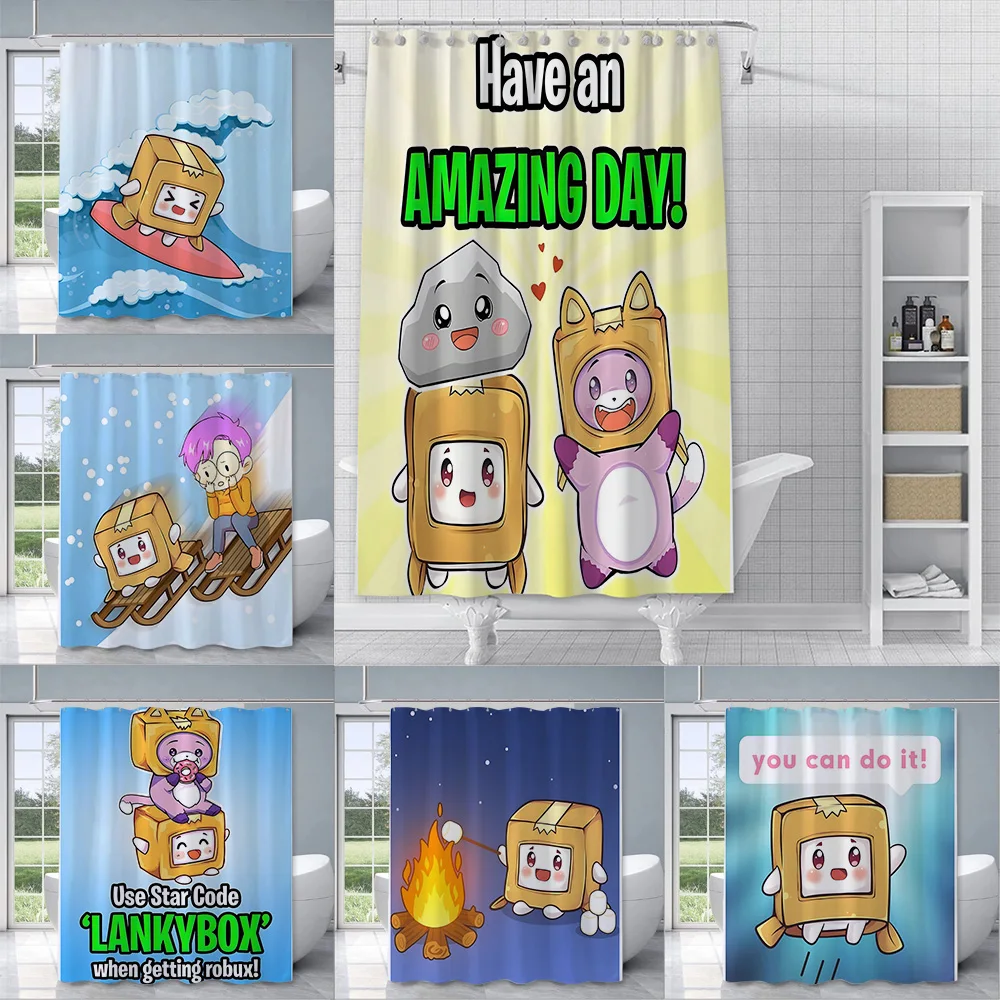 

Shower Curtain Waterproof Polyester Fabric Paint Colorful Bath Curtains Lankyboxes Home Bathroom Decor Curtain With Hook