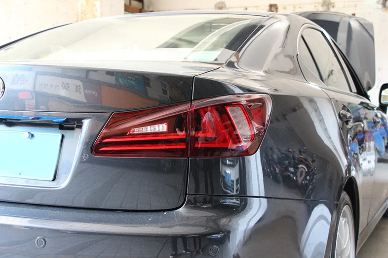 أضواء خلفية LED لكزس IS IS250 IS300 2006-2012 مجموعة إشارة الانعطاف الديناميكي #4