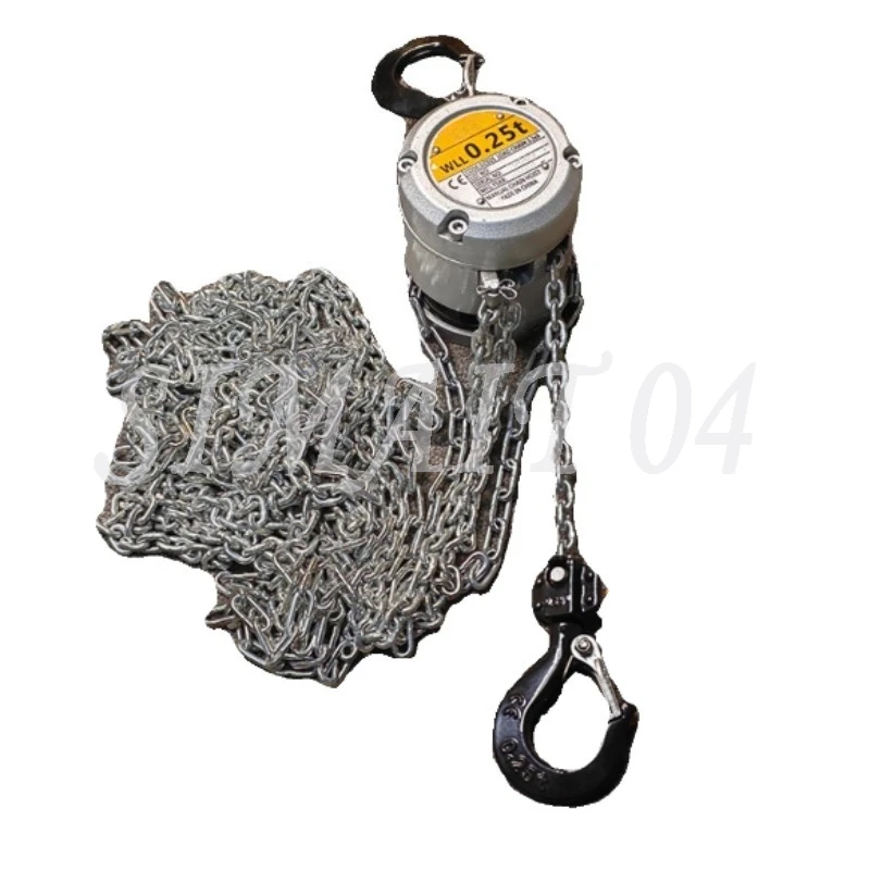 Mini Hand Chain Hoist Hook Mount 0.25/0.5 Ton Capacity 3m/6m Lift  CE Certificate Portable Manual Lever Block Lifting