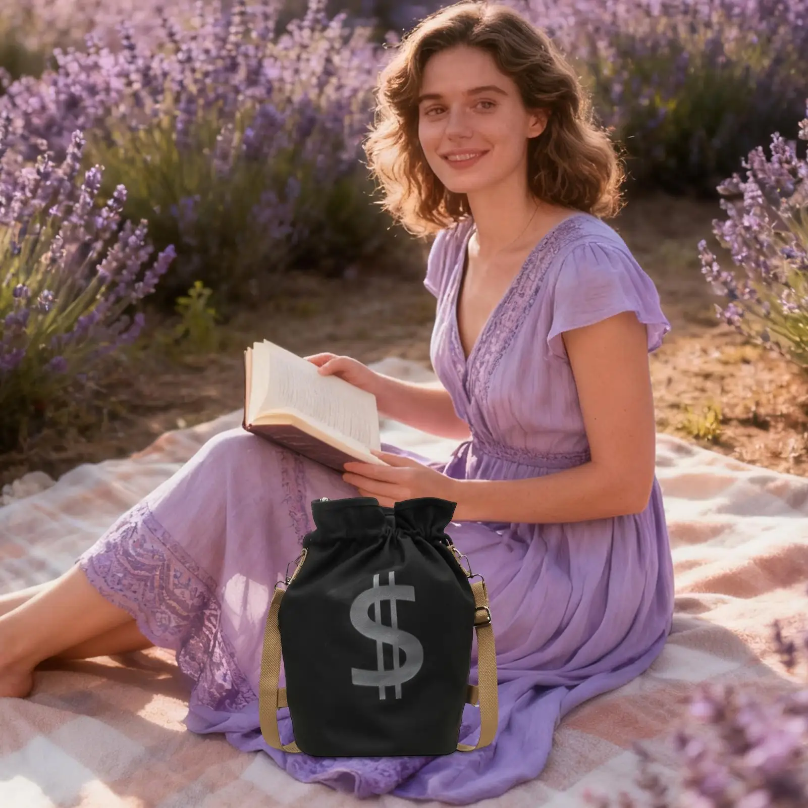 กระเป๋าเป้สะพายหลังแบบมีเชือกผูก ลายดอลลาร์ สำหรับใส่เครื่องเขียน เหมาะสำหรับผู้ชาย ผู้หญิง เด็กชาย เด็กหญิง ใช้เล่นกีฬา ฟุตบอล ว่ายน้ำ