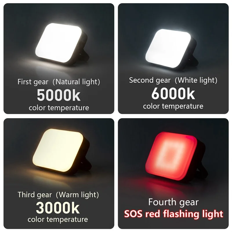 AEE2-キャンプライト USB 充電ポータブルテントランタン緊急懐中電灯夜間 4 速ギア調光屋外ハイキング