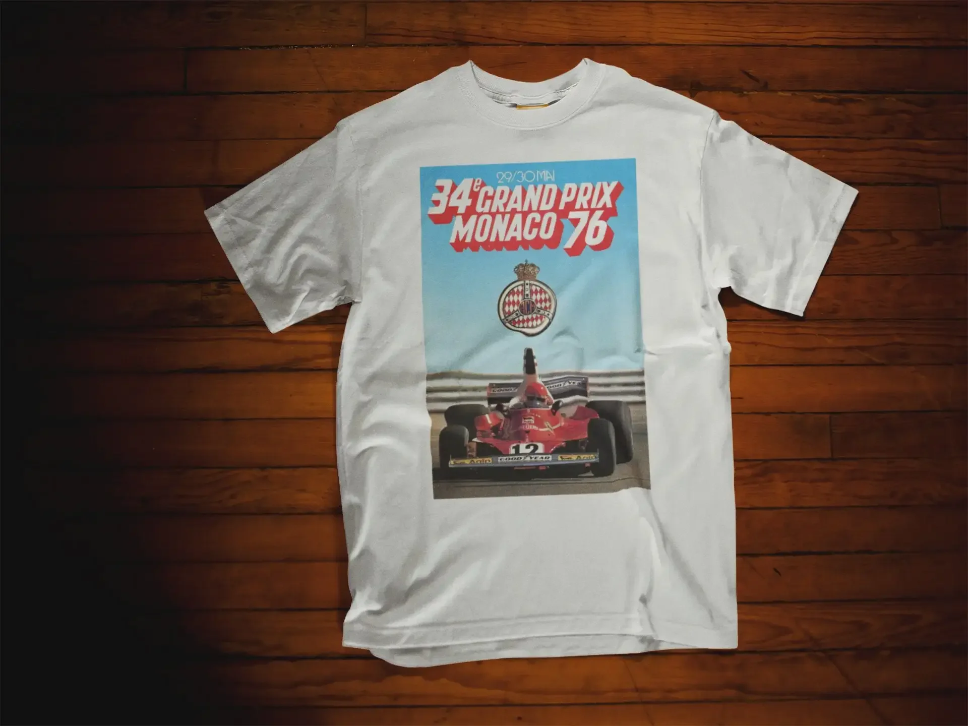 Vintage Monaco Grand Prix T Shirt Car Race Gp Sweat Monte Carlo Top Motosport Driver Racing Club