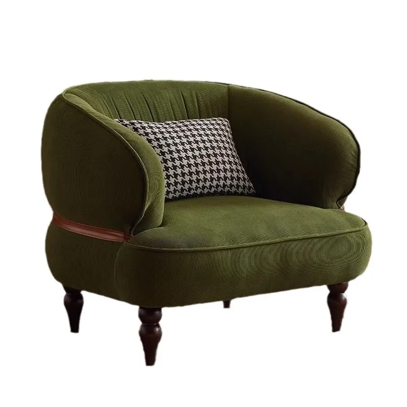 

American retro style single sofa chair household small apartment living room bedroom leisure sofa