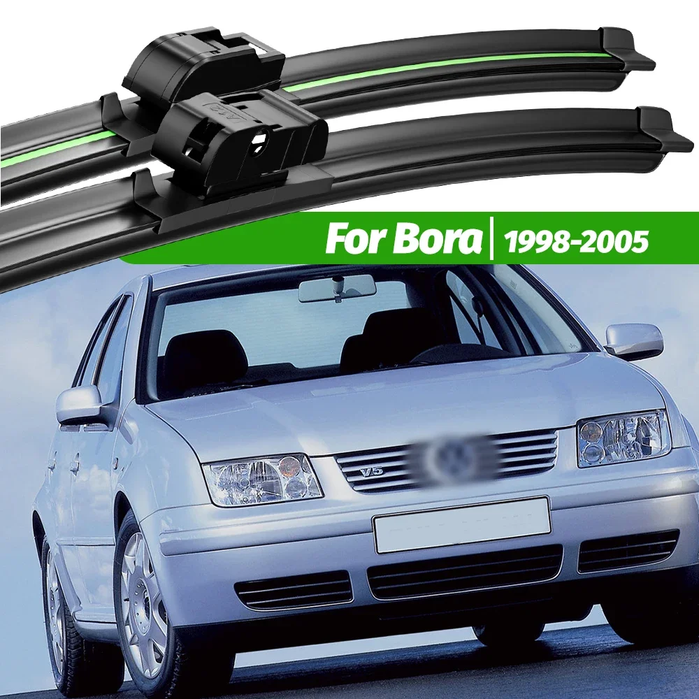 For Volkswagen VW Bora 1998-2005 2pcs Front Windshield Wiper Blades 1999 2001 2002 2003 2004 Windscreen Window Accessories