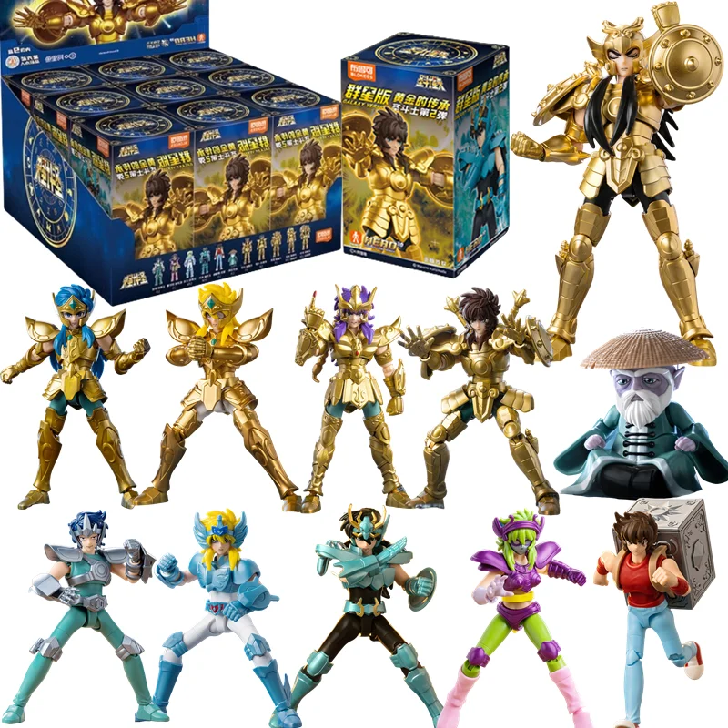 

Original Blokees Gold Saint Camus Lupus Cardia Dohko Ophiuchus ‌ Аниме Фигурка Модель Слепая Коробка ‌ Сборочные игрушки, подарок на день рождения