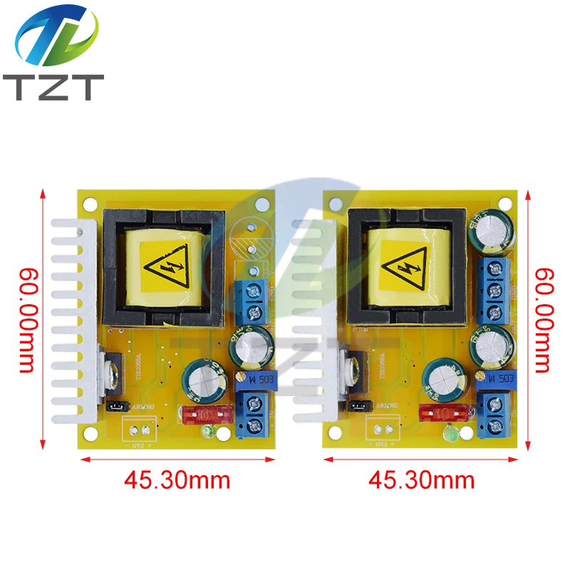 TZT 8-32V to 45-390V DC-DC Boost Converter Step Up Power Supply Module High Voltage ZVS Capacitor Charging Board