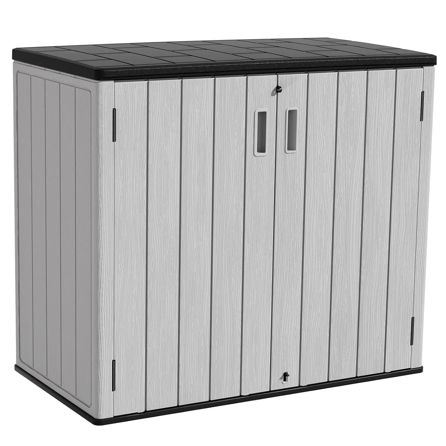 Outdoor Storage Shed Weather Resistant Double-Wall Resin Waterproof Backyard Garden Patio 37 Cu.Ft, Customized