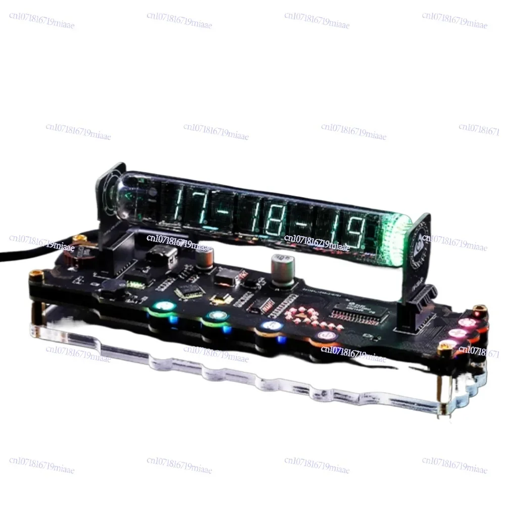 Creative Fluorescent Tube Clock Can Display Time  Date Temperature Esports Technology Glow Tube