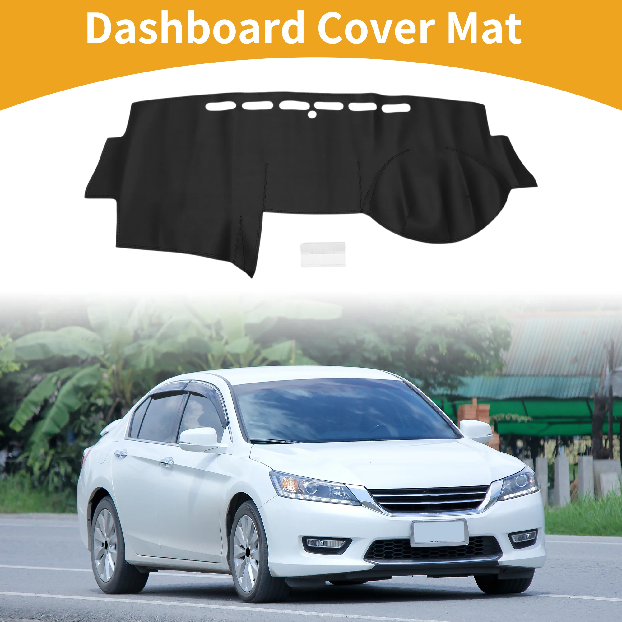 

UXCELL Dashboard Cover for Honda Accord 7th 2003-2007 Black 1 Pcs Anti-Slip