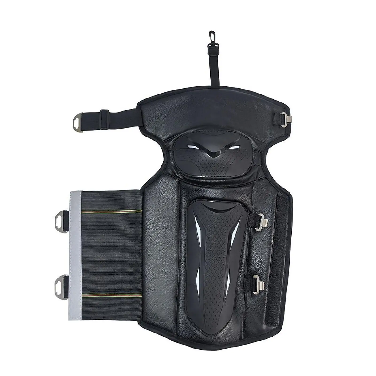 

Мотоциклетные наколенники из искусственной кожи с жесткой защитой, зимние, регулируемые, для езды на открытом воздухе