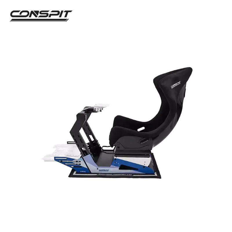 CONSPIT GT-Lite Blue Black Sim Racing Simulator Cockpit with Simulation Seat (without with Vibration Module)