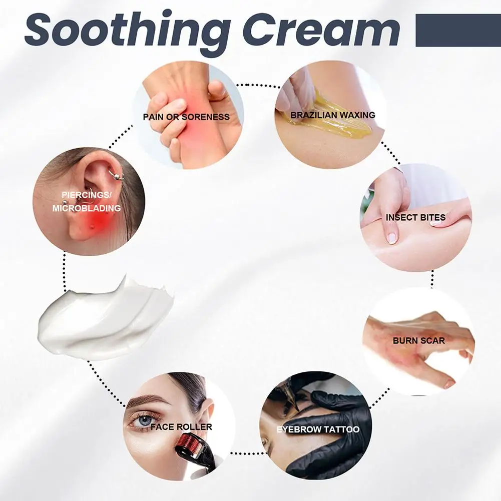 ﻿ 20g Body Piercing Numbness Cream Soothing Cream For Tattoos Eyebrow Tattoos Body Piercing for women and Men