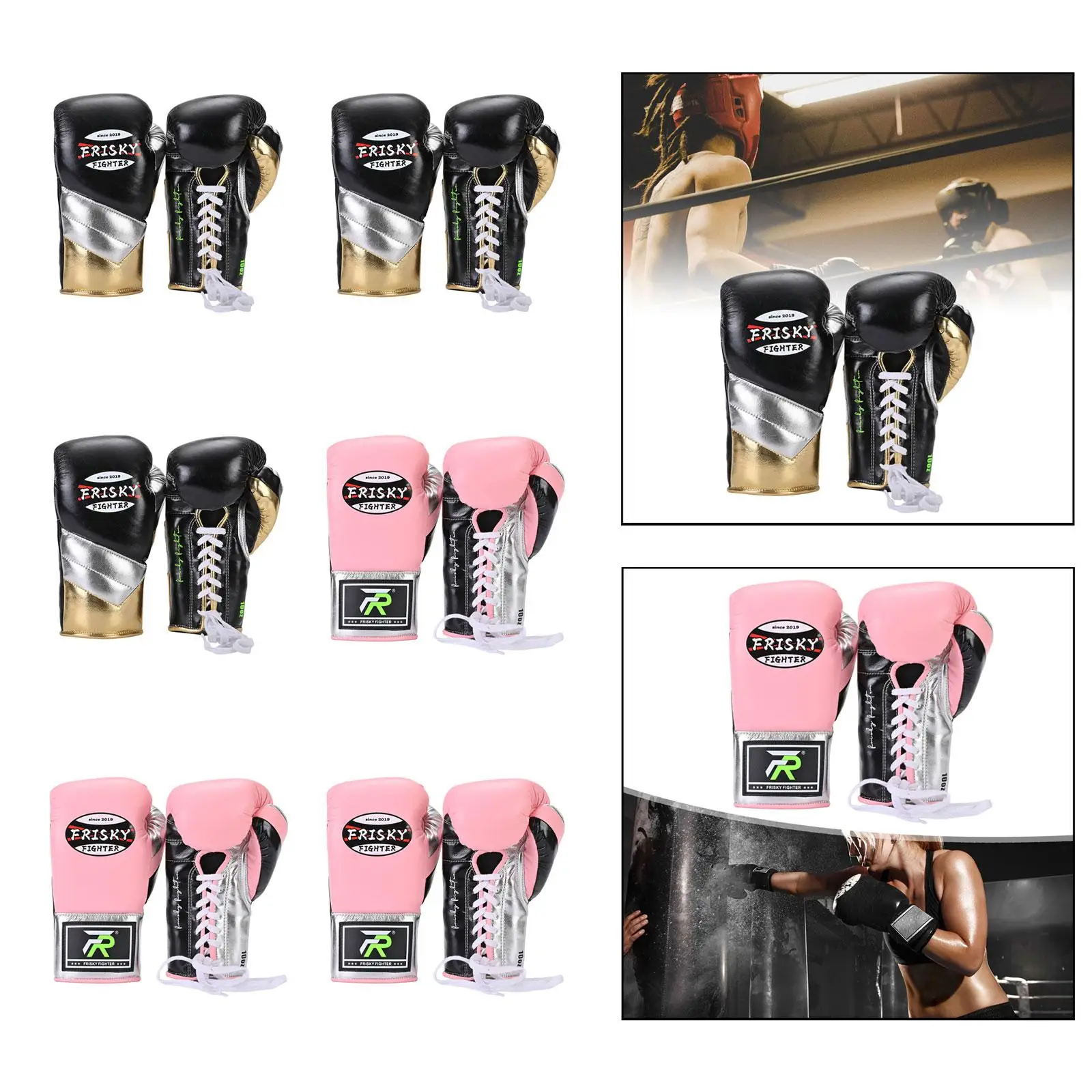 

Breathable PU Boxing Gloves Comfortable Fit Sparring Gloves for Adults Punch Bag Kickboxing MMA Exercise