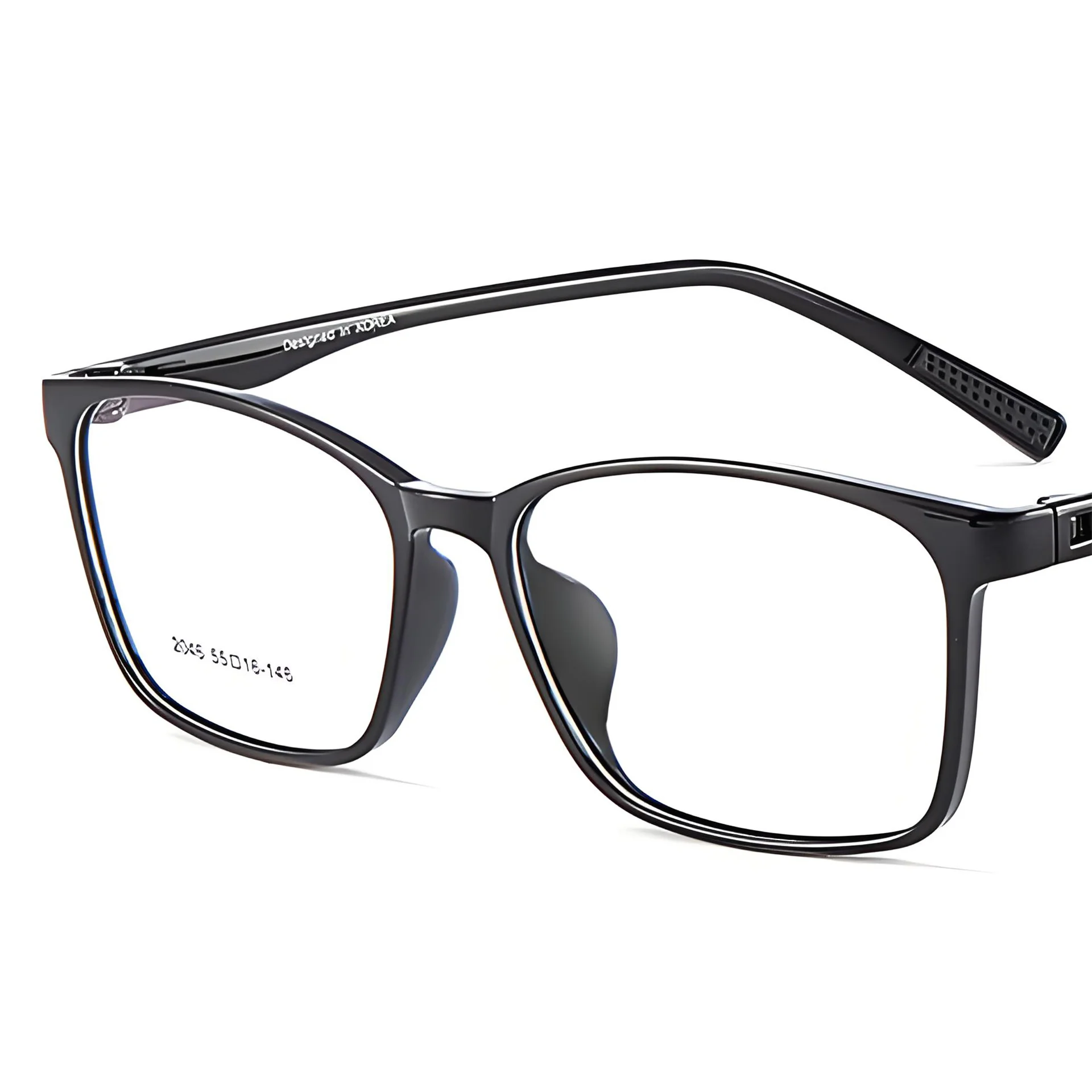 التدرج اللون طالب الترا ضوء المسمار الحرة الإطار 3 مللي متر واسعة حافة العدسات البصرية مع وصفة نظارات طبية مقاومة للأشعة فوق البنفسجية