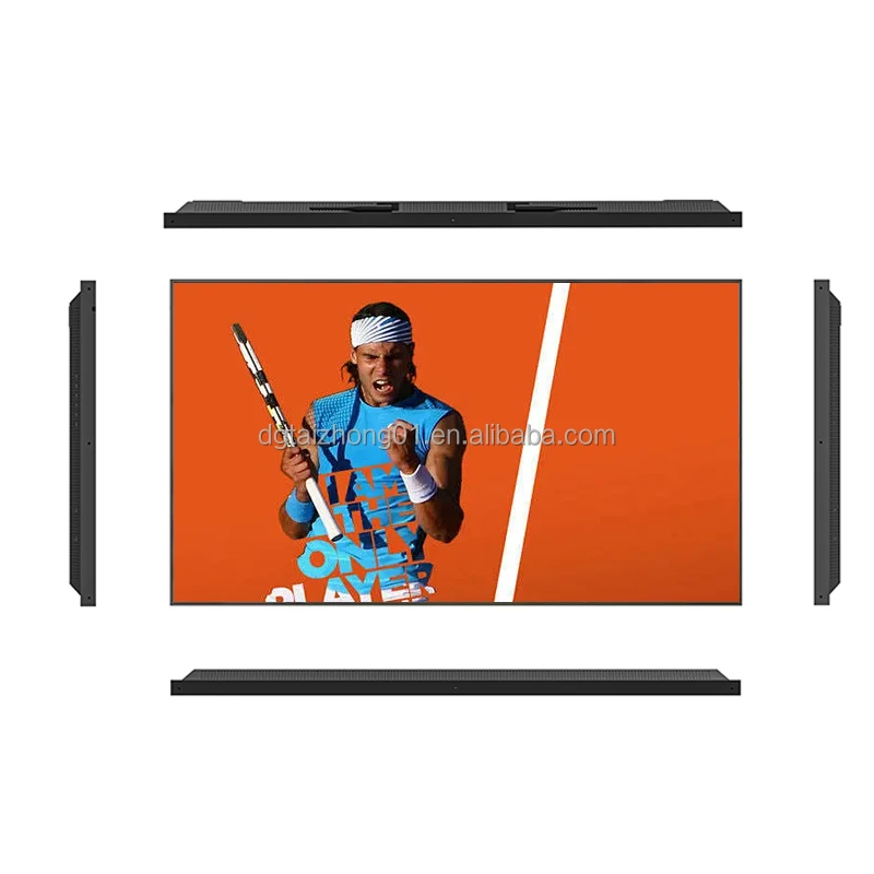 Pemutar Media Digital Signage untuk Layar LCD Iklan Luar Ruangan dengan Bingkai Ultra Tipis, Kecerahan Tinggi, dan Pemasangan di Dinding