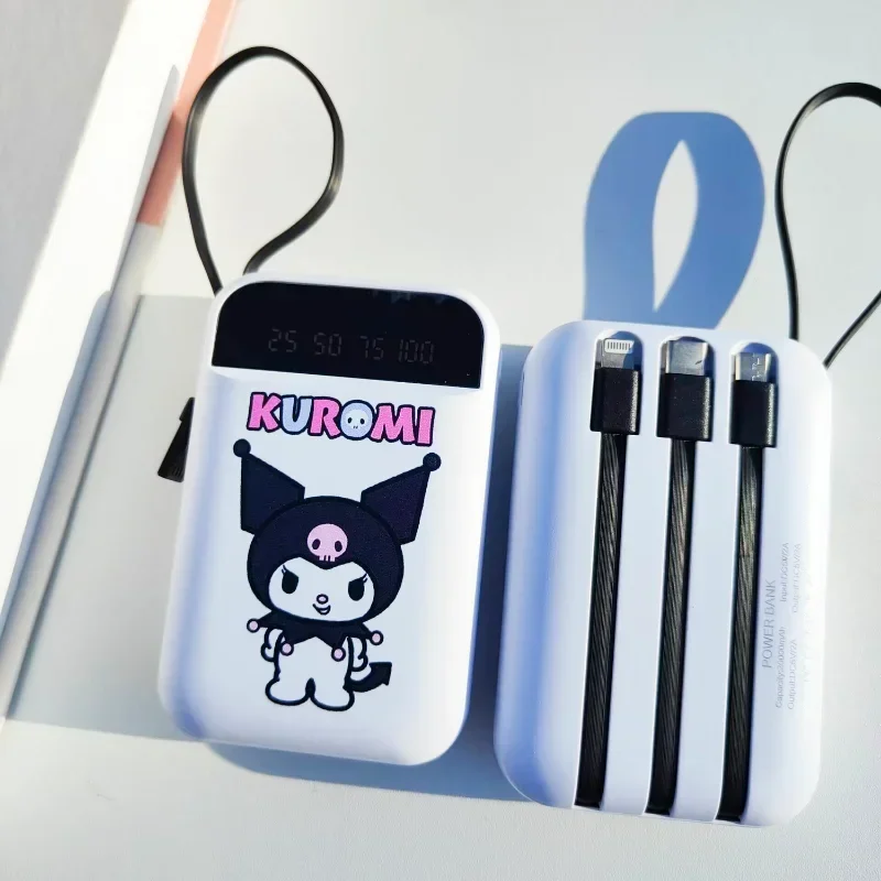 Sanrio Kulomi cute My melody Pochacco mini power bank 20000 mAh fast charge ultra-thin portable mobile phone universal