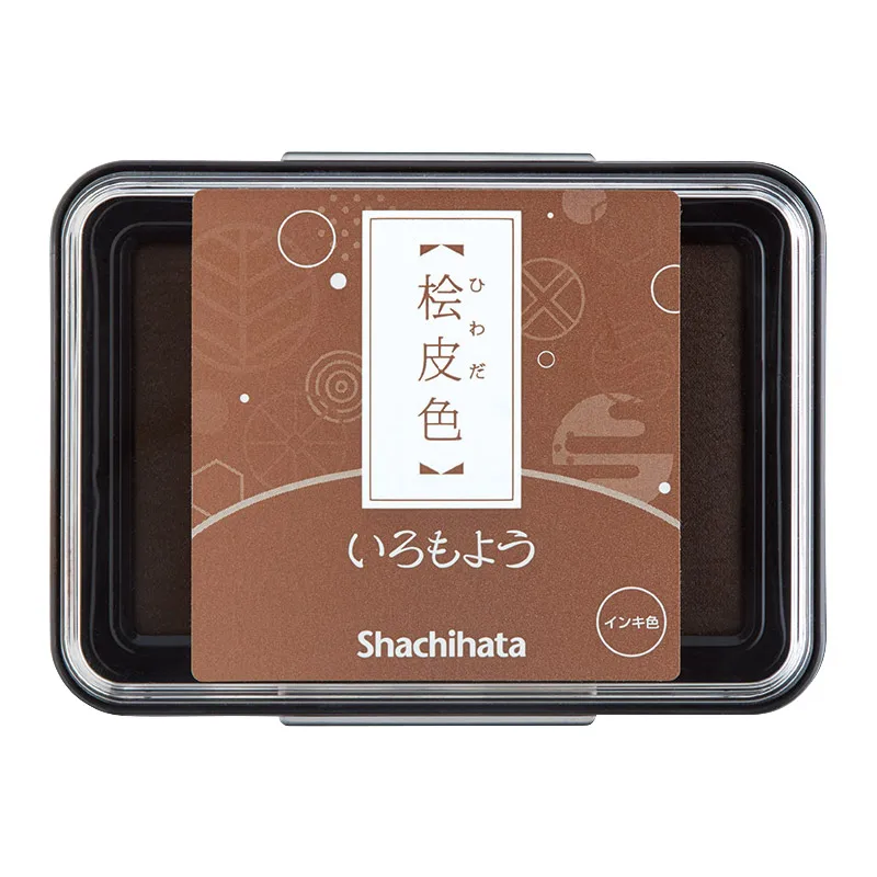 1pc Japan Shachihata Stamp Pad Oily Quick-drying Ink Pad DIY Fabric Wood Scrapbooking Journal Diary Supplies 24 Color Available