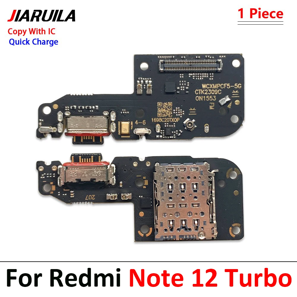 Getestet USB Lade Port Dock Ladegerät Connector Board Flex Für Xiaomi Redmi Hinweis 11E 11 12 11T Pro 5G 4G Globale Schnelle lade