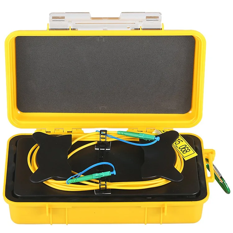 OTDR Launch Cable Box 1km Single Mode SC/APC-SC/APC Tailor Fiber OTDR Ring Cable 1000m 2k Fiber Launch Leads